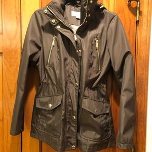 Michael Kors zip up rain jacket